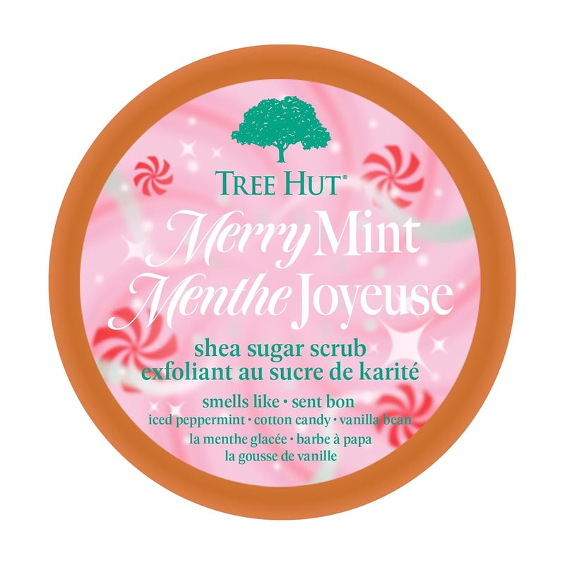 Treehut Merry Mint Shea Sugar Scrub, Exfoliating, Hydrating & Moisturizing Body Scrub with Shea Butter & Nourishing Essential Oils, Smooth & Soften Skin, Limited Edition Holiday, 18 oz - Image 2